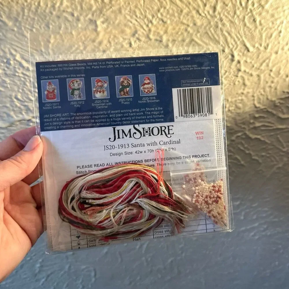 Holiday Craft Kits Mill Hill Jim Shore Santa Vintage New Berlin Cross Stitch - Picture 6 of 9